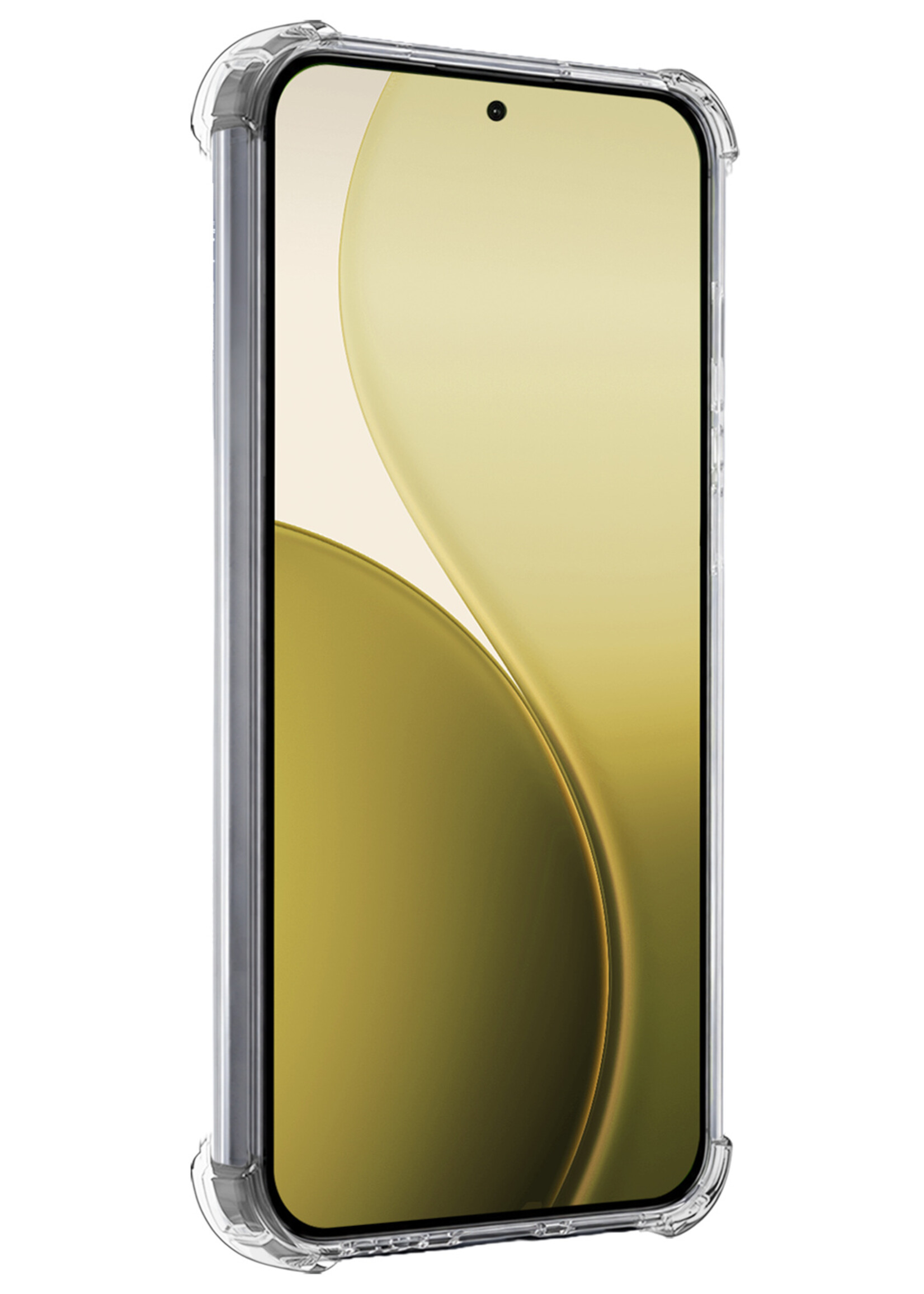 LUQ LUQ OPPO Reno14 Hoesje Shockproof - Transparant - 2 PACK