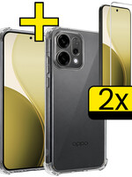 LUQ LUQ OPPO Reno14 Hoesje Shockproof Met 2x Screenprotector