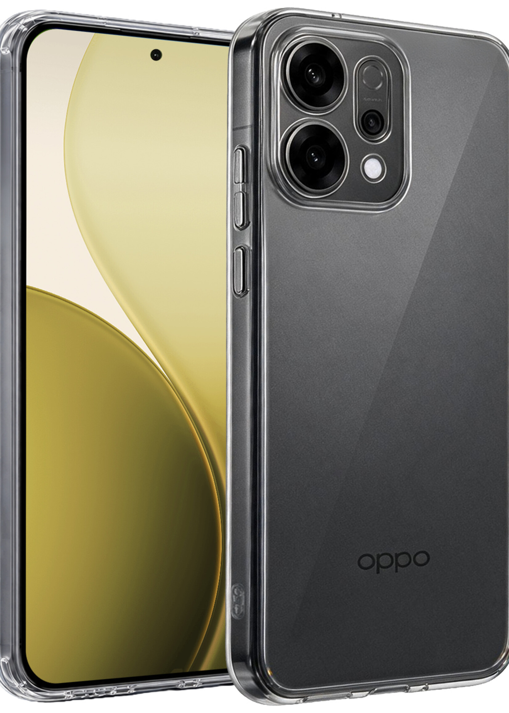 LUQ LUQ OPPO Reno14 Hoesje Siliconen - Transparant