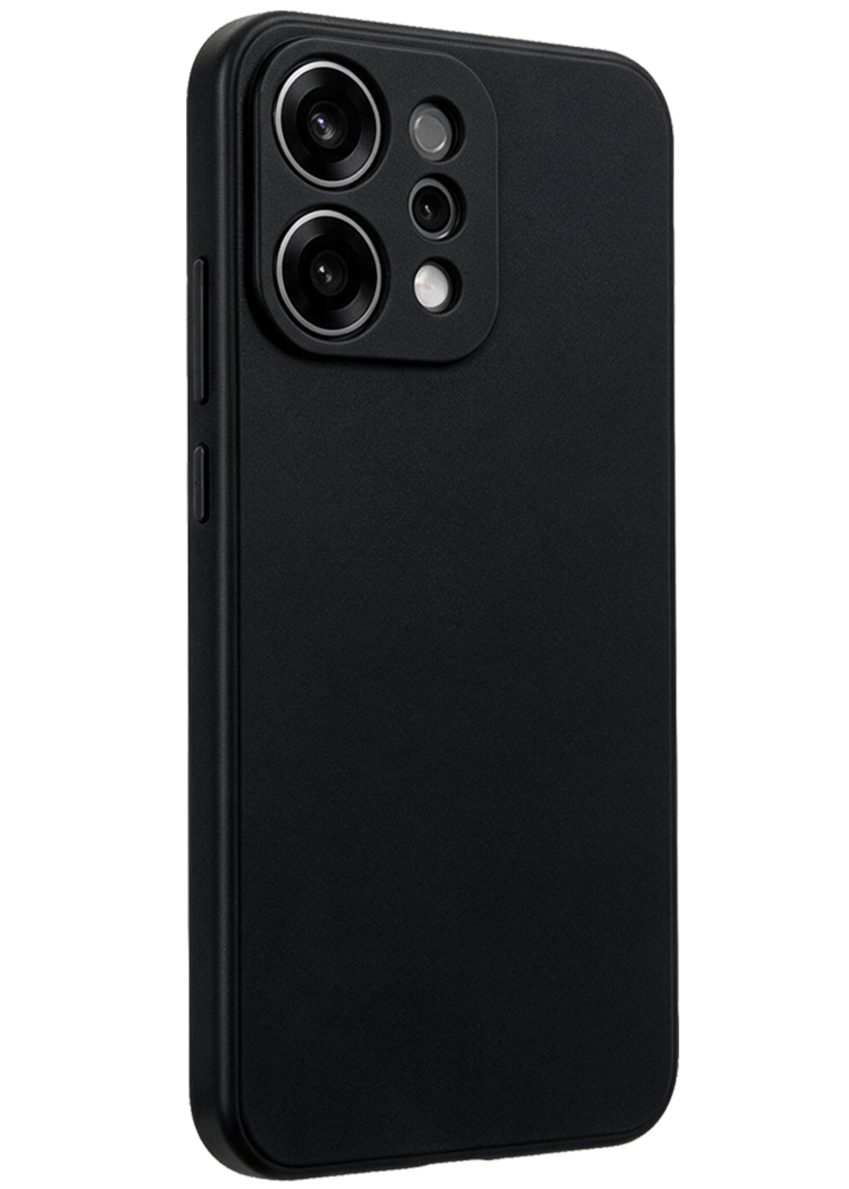 LUQ LUQ OPPO Reno14 Hoesje Siliconen - Zwart