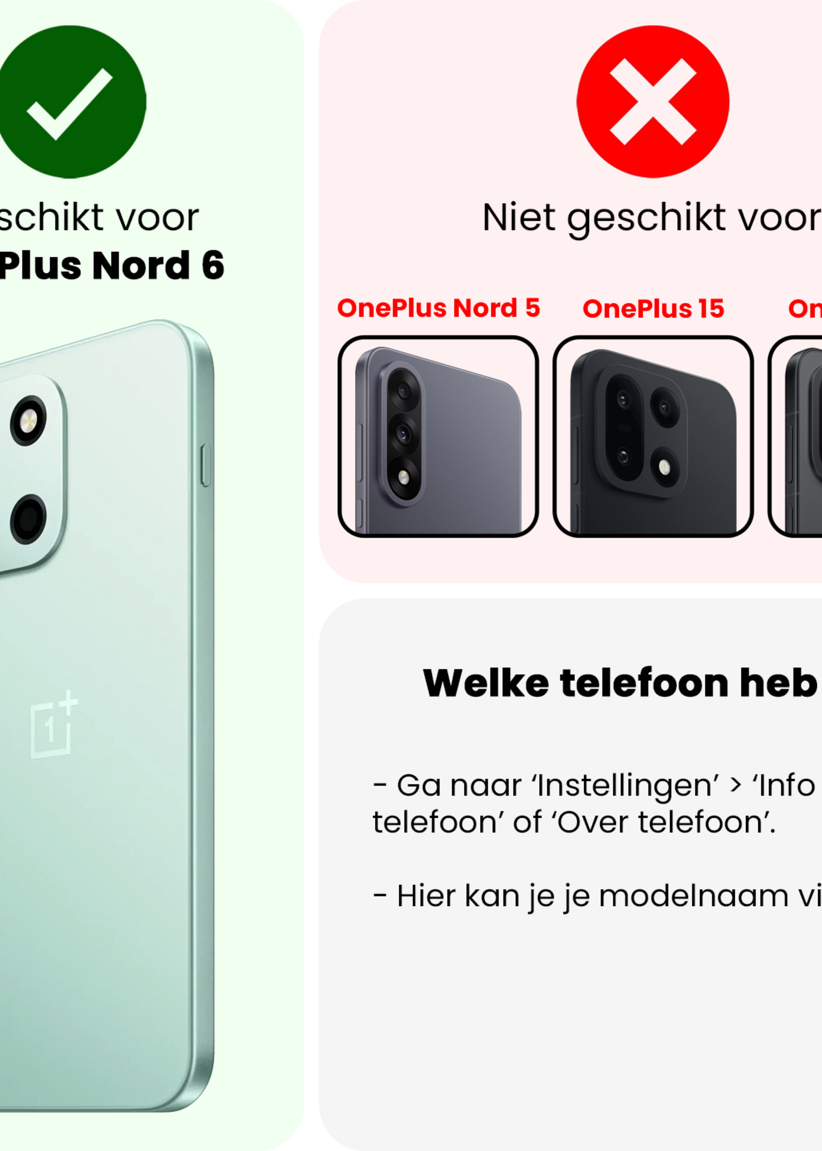 LUQ LUQ OnePlus Nord 6 Hoesje Siliconen - Zwart