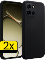 LUQ LUQ OnePlus Nord 6 Hoesje Siliconen - Zwart - 2 PACK