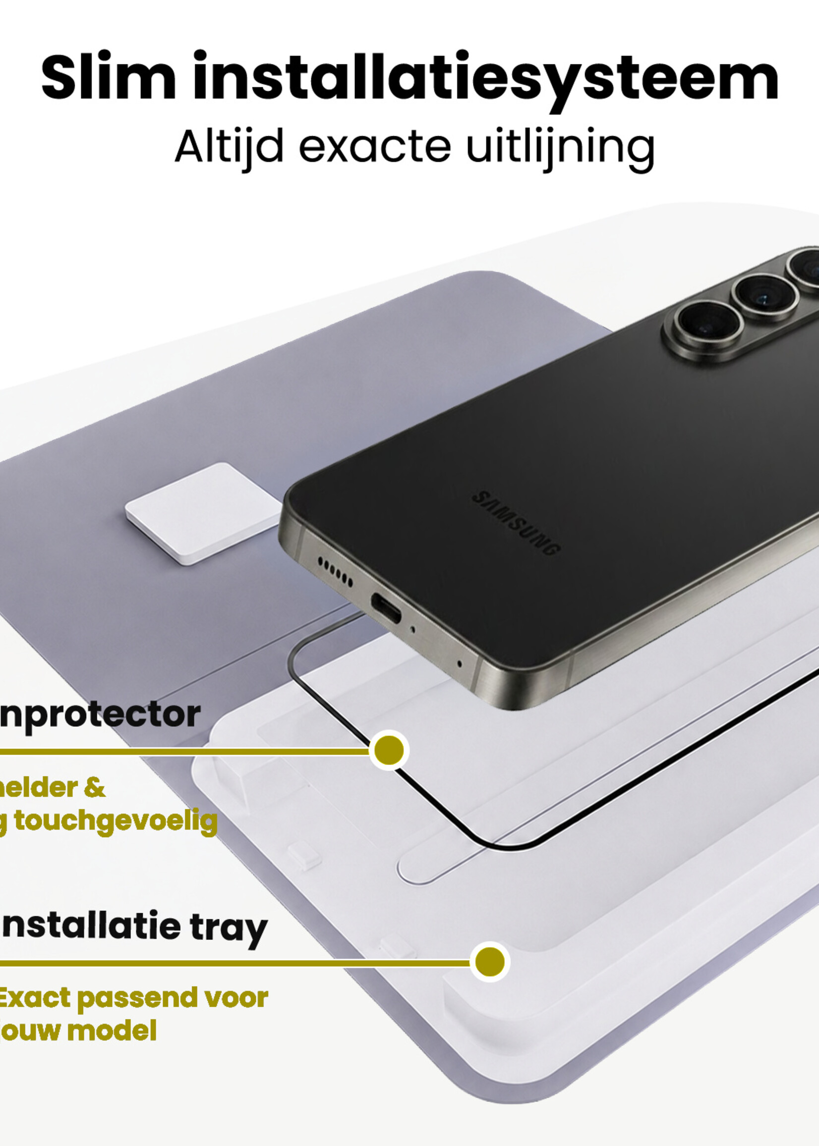 LUQ LUQ Samsung Galaxy S26 FE Screenprotector Perfect Fit Kit - 2 PACK