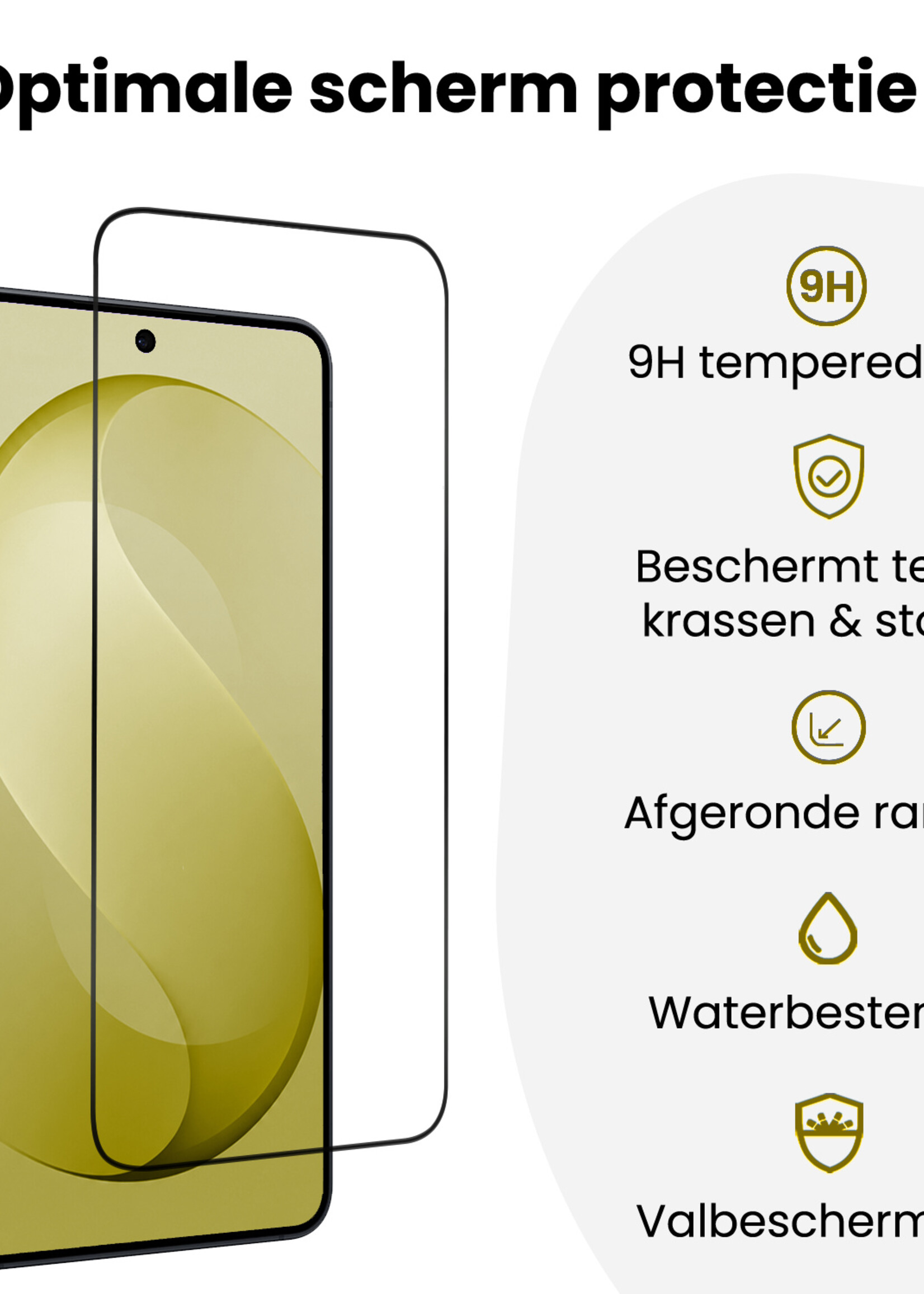 LUQ LUQ Samsung Galaxy S26 FE Screenprotector Perfect Fit Kit - 2 PACK