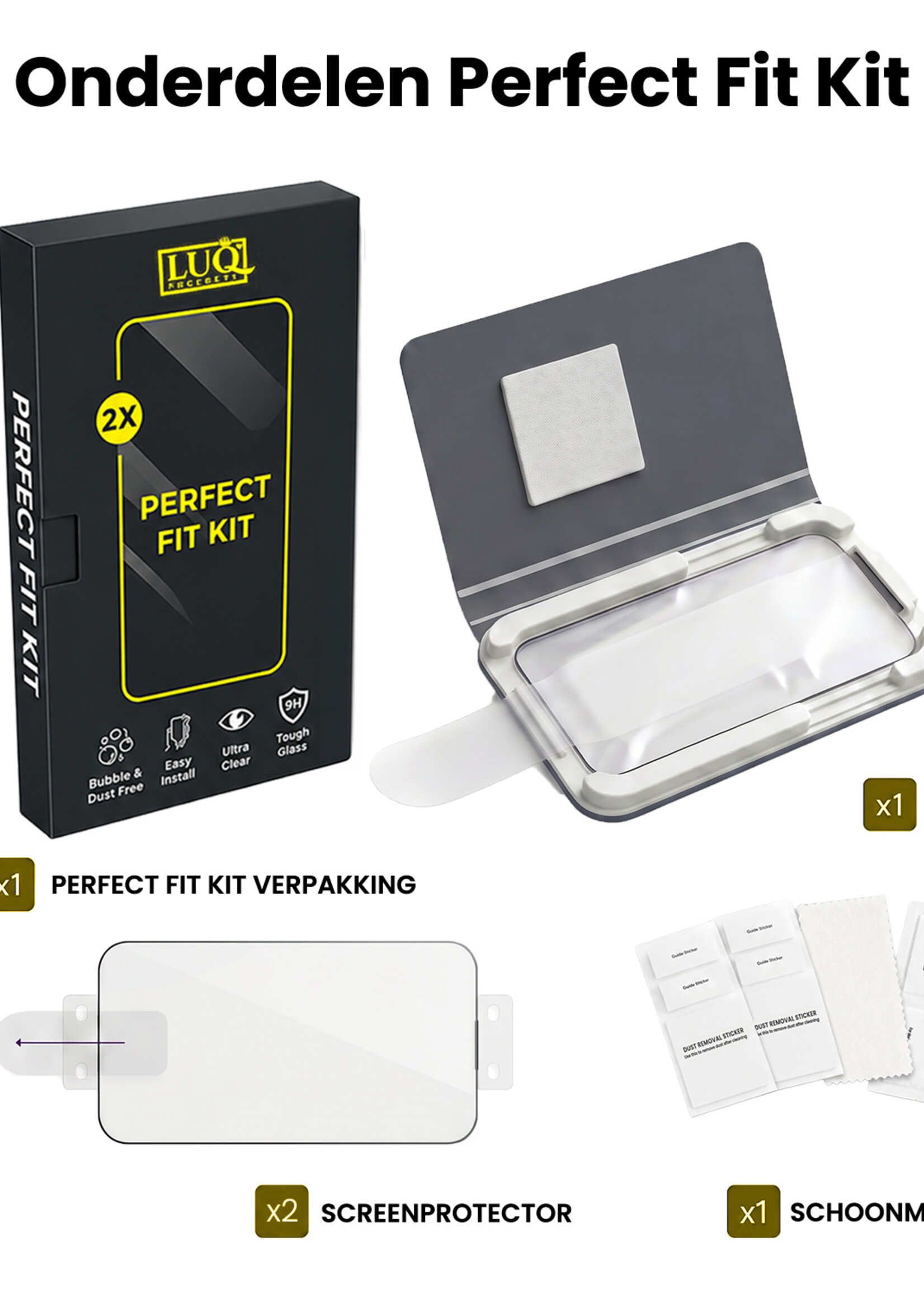 LUQ LUQ Samsung Galaxy S26 FE Screenprotector Perfect Fit Kit - 2 PACK