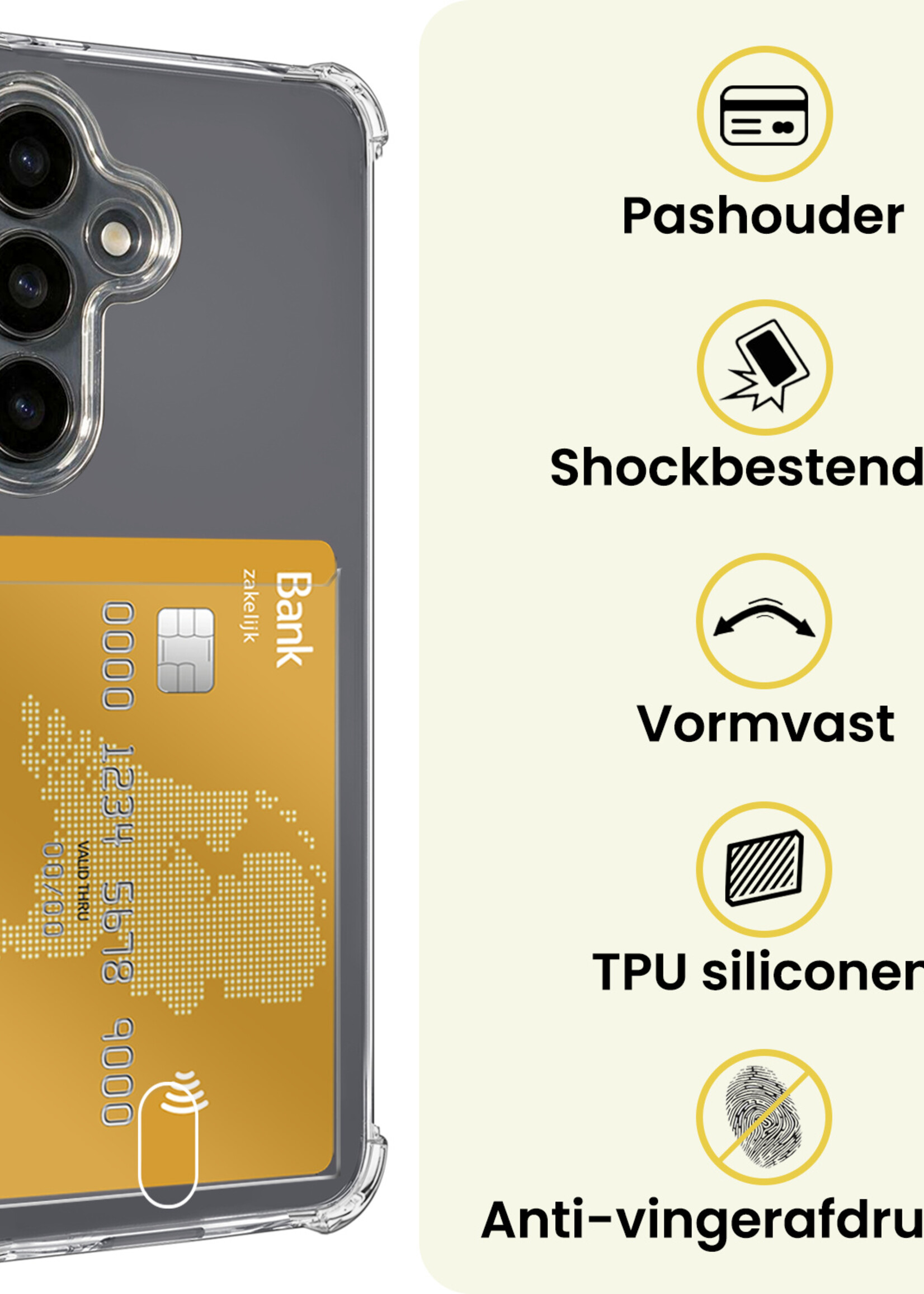 LUQ LUQ Samsung Galaxy S26 FE Hoesje Pashouder