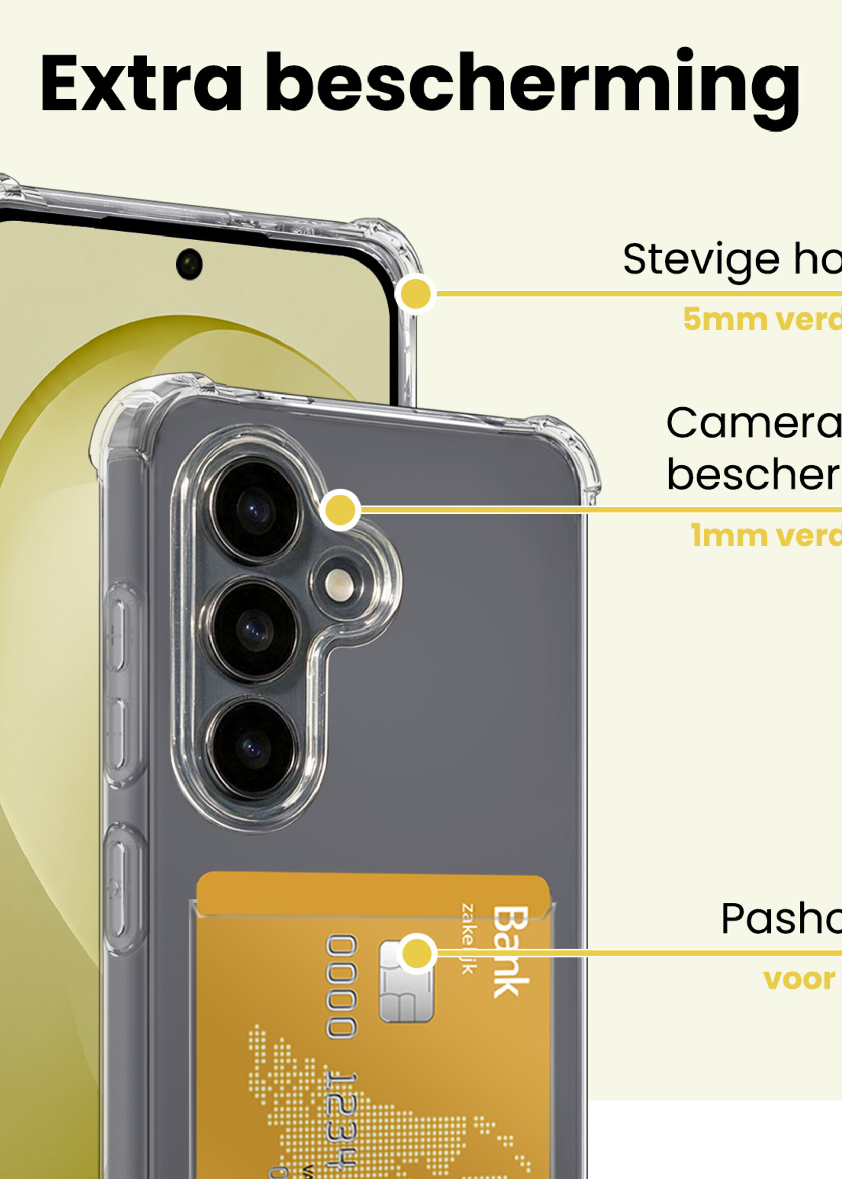 LUQ LUQ Samsung Galaxy S26 FE Hoesje Pashouder