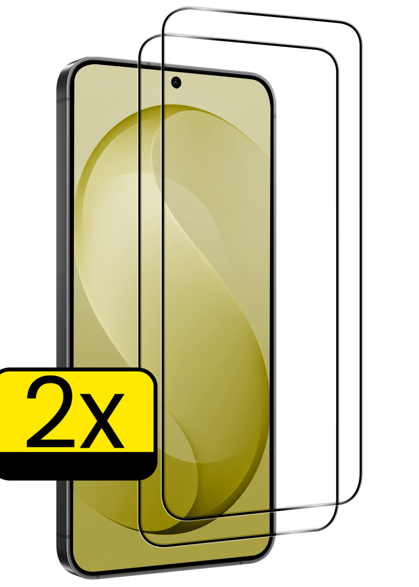 LUQ LUQ Samsung Galaxy S26 FE Screenprotector Glas Full Cover - 2 PACK