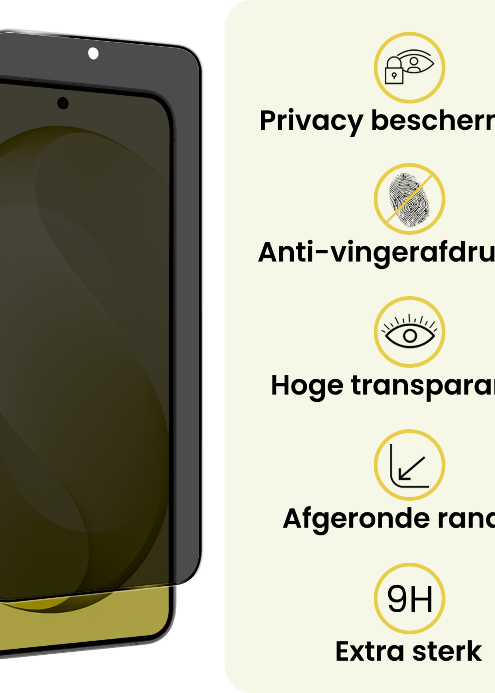 LUQ LUQ Samsung Galaxy S26 FE Screenprotector Glas Privacy - 2 PACK