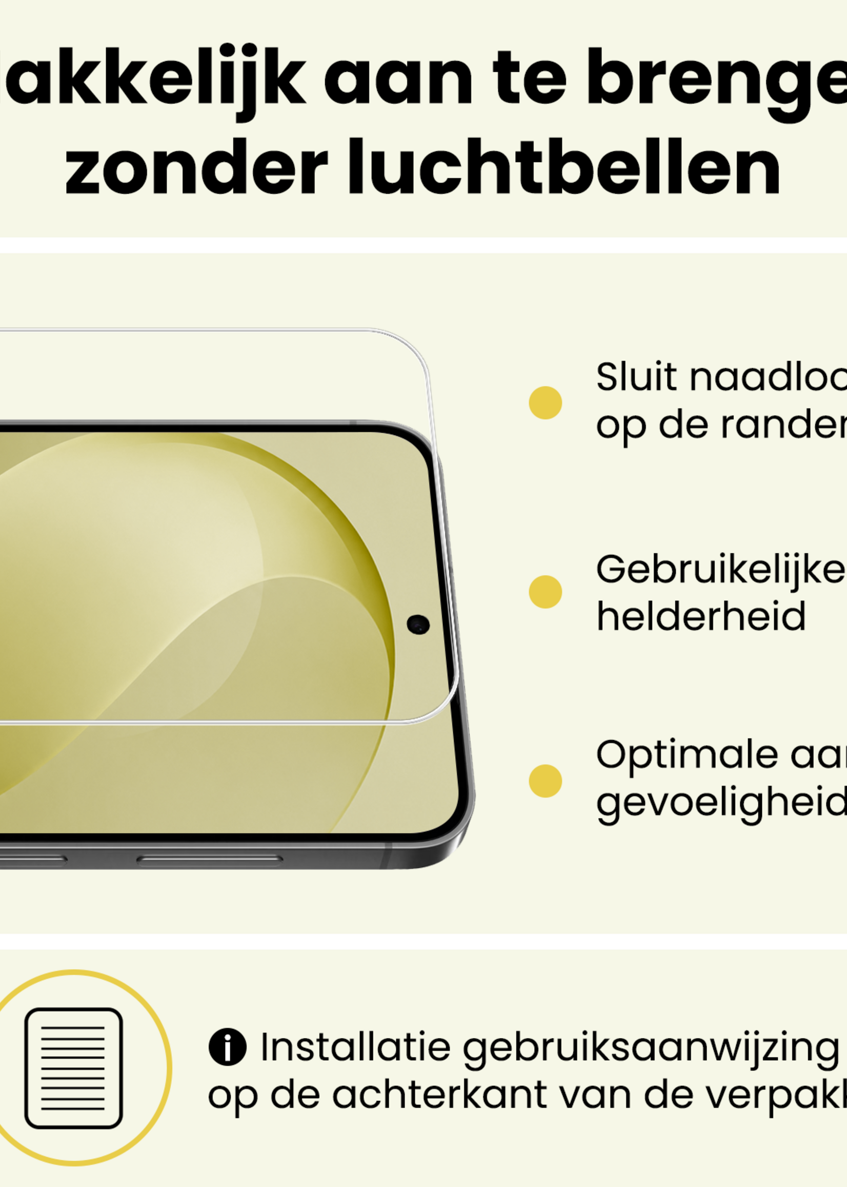 LUQ LUQ Samsung Galaxy S26 FE Screenprotector Glas - 2 PACK