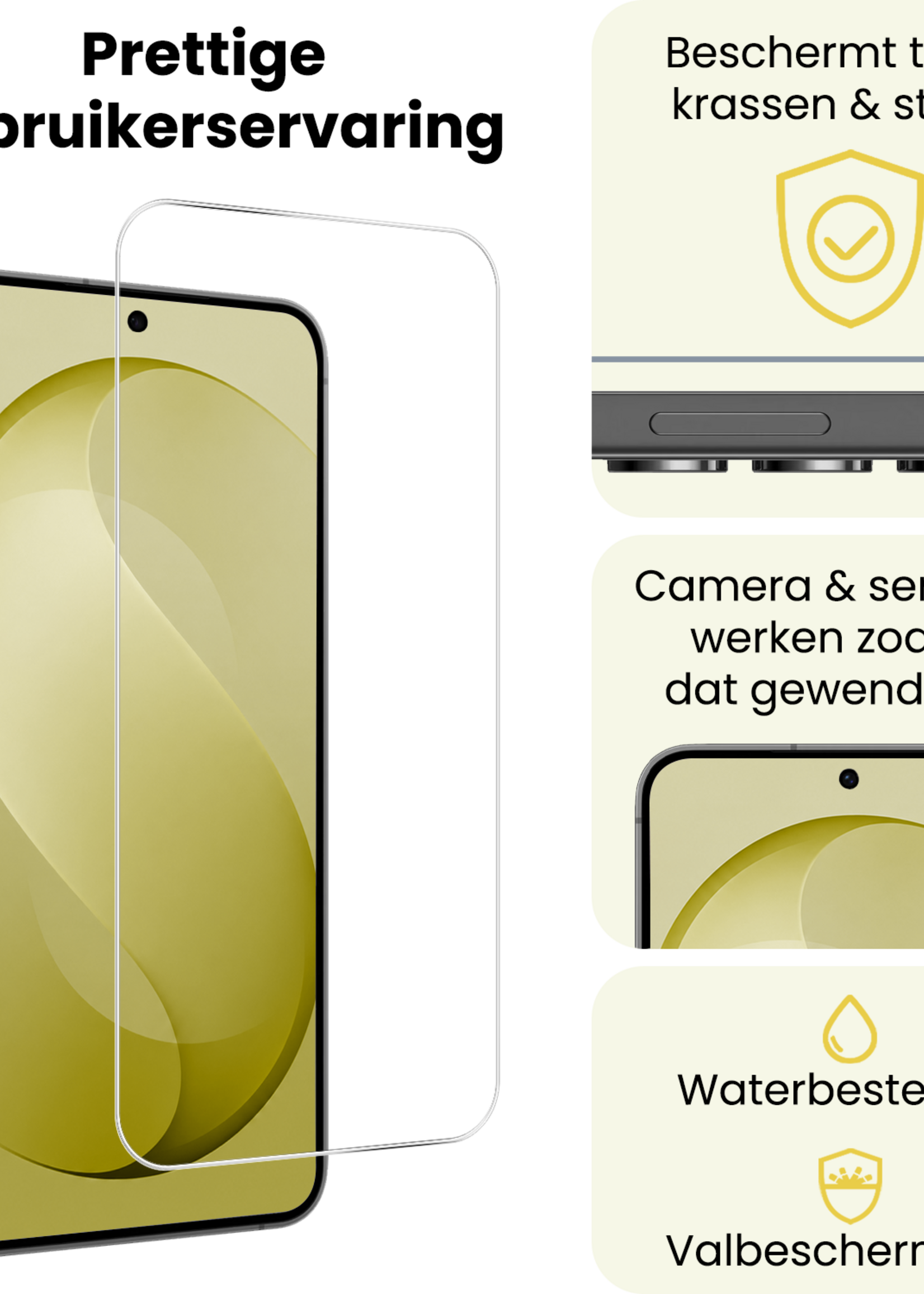 LUQ LUQ Samsung Galaxy S26 FE Screenprotector Glas - 2 PACK