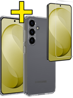 LUQ LUQ Samsung Galaxy S26 FE Hoesje Siliconen Met Screenprotector - Transparant