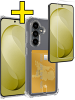 LUQ LUQ Samsung Galaxy S26 FE Hoesje Pashouder Met Screenprotector
