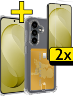LUQ LUQ Samsung Galaxy S26 FE Hoesje Pashouder Met 2x Screenprotector