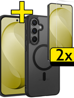LUQ LUQ Samsung Galaxy S26 FE Magsafe Hoesje Zwart Met 2x Screenprotector