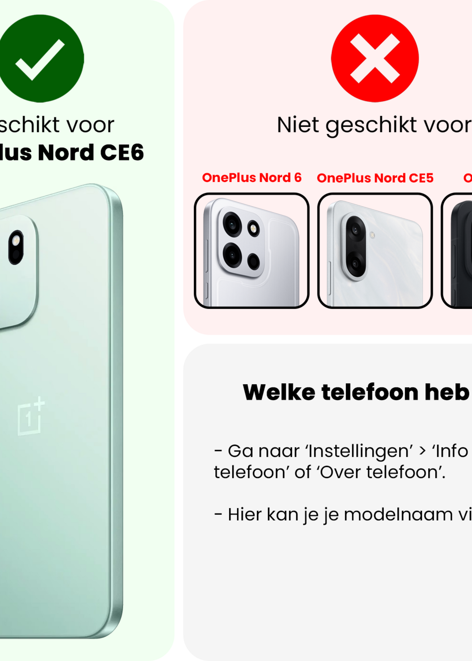 LUQ LUQ OnePlus Nord CE6 Hoesje Bookcase Met 2x Screenprotector - Zwart