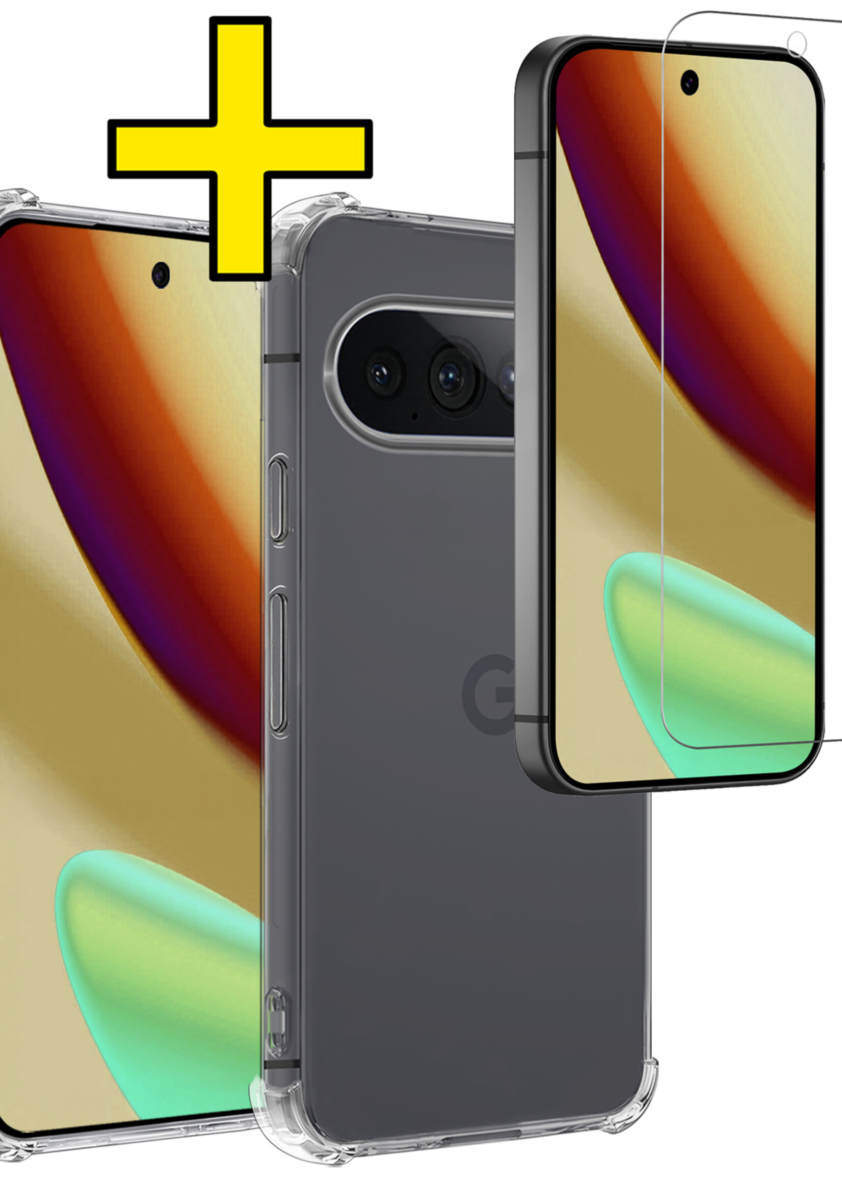 LUQ LUQ Google Pixel 11 Pro XL Hoesje Shockproof Met Screenprotector