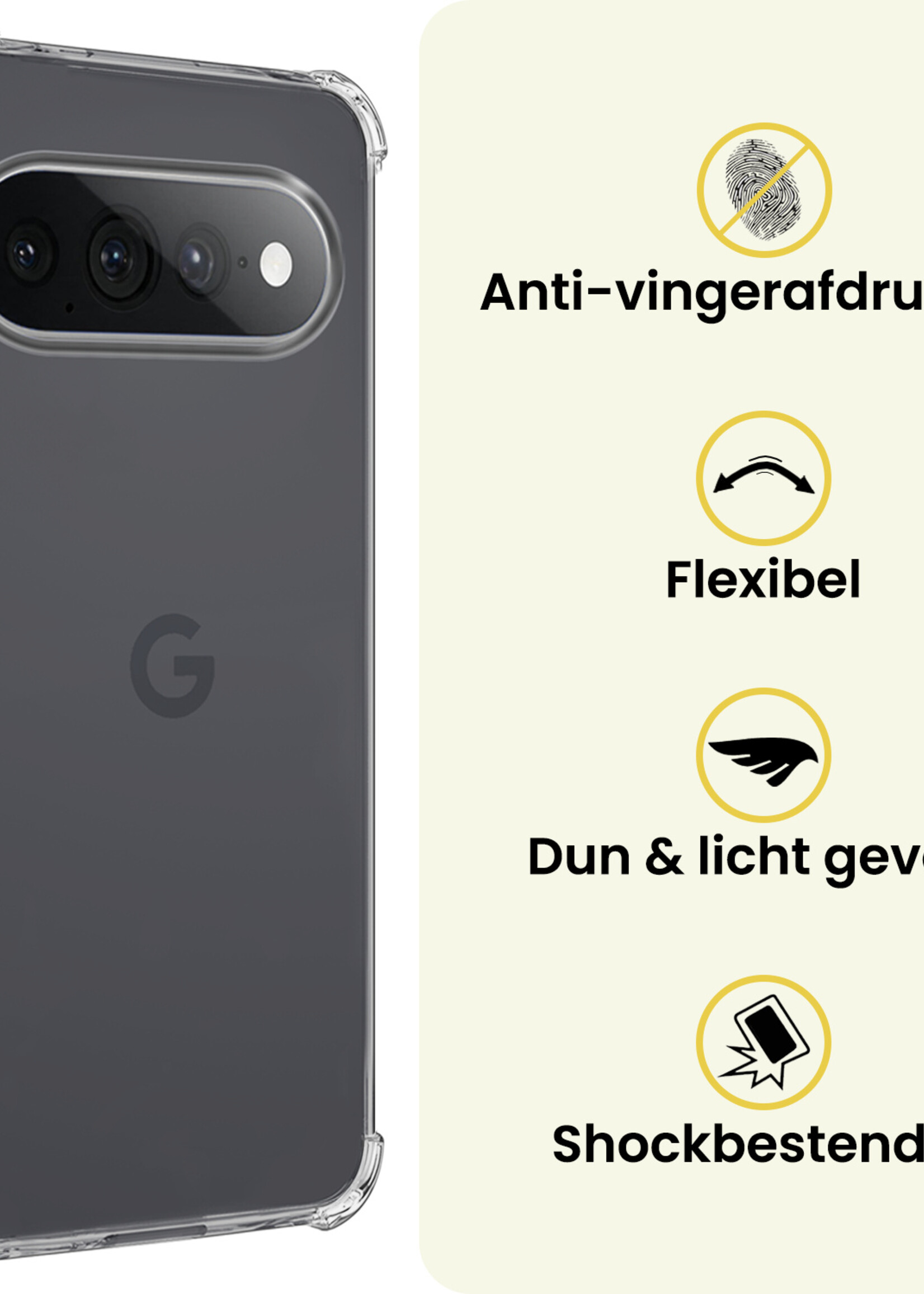LUQ LUQ Google Pixel 11 Pro XL Hoesje Shockproof Met Screenprotector