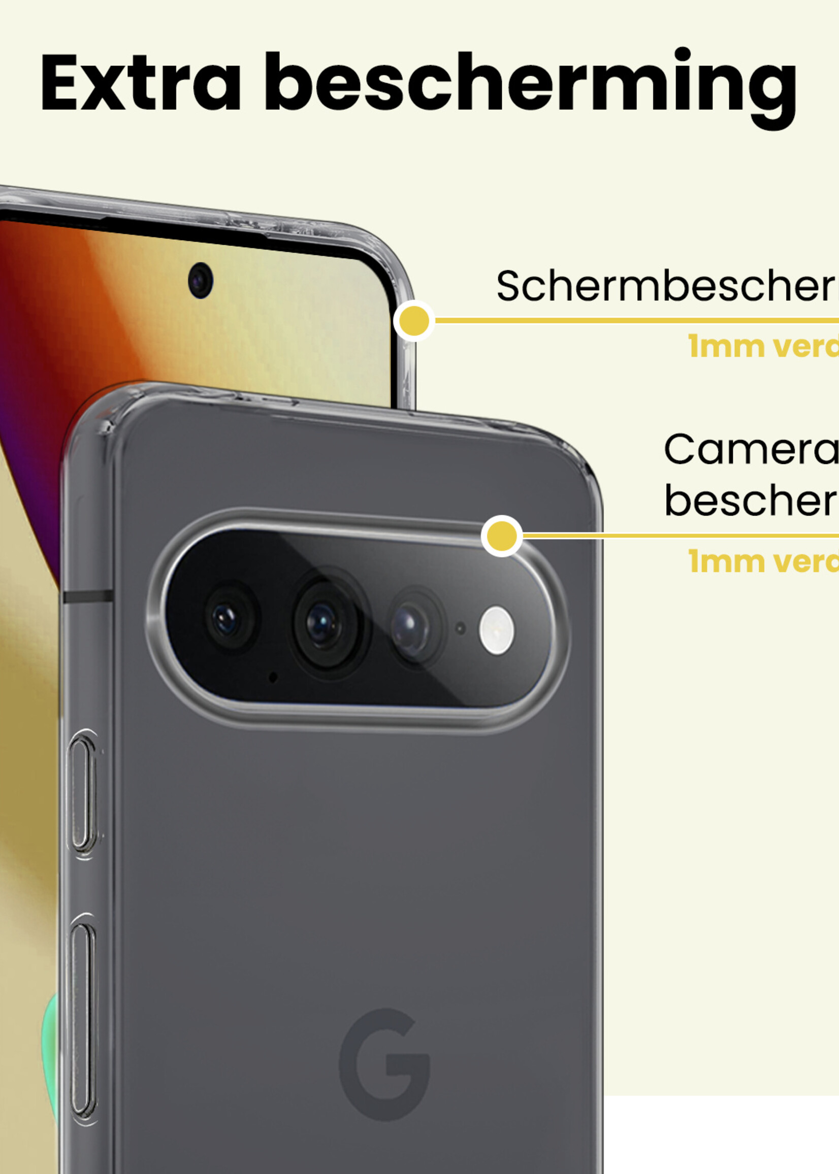 LUQ LUQ Google Pixel 11 Pro XL Hoesje Siliconen - Transparant