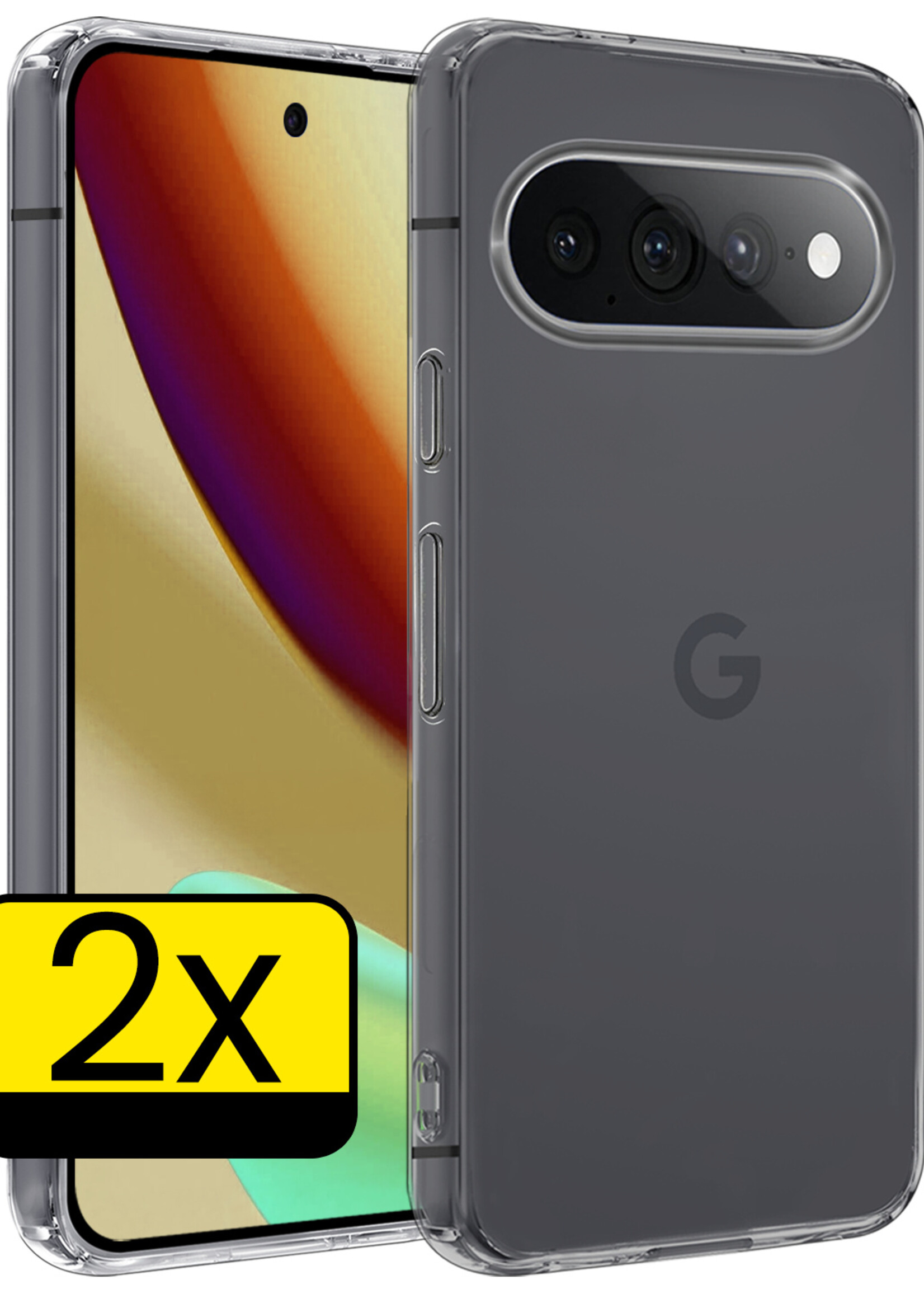 LUQ LUQ Google Pixel 11 Pro XL Hoesje Siliconen - Transparant - 2 PACK