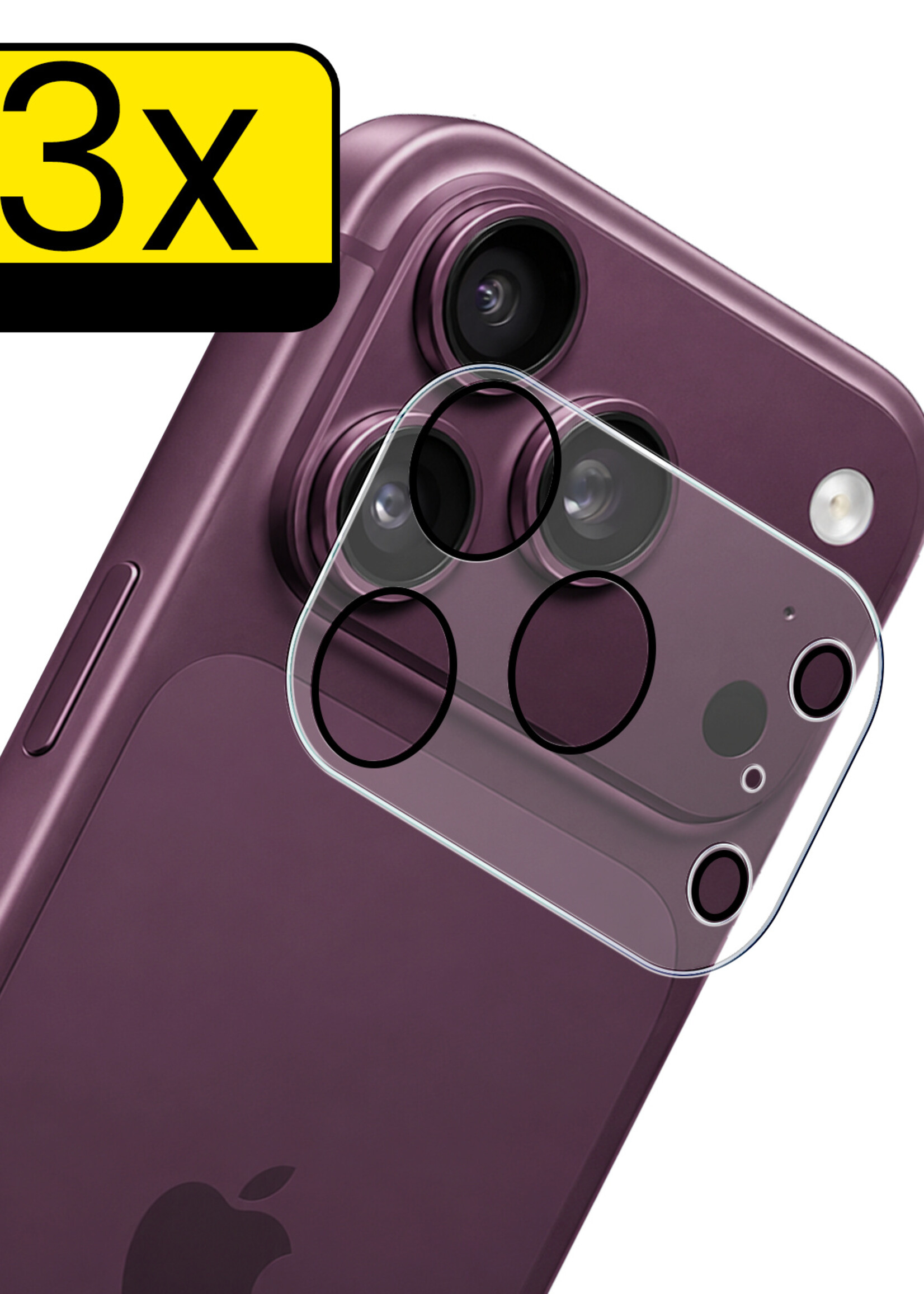 LUQ LUQ iPhone 18 Pro Camera Screenprotector - 3 PACK