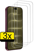 LUQ LUQ iPhone 18 Pro Screenprotector Glas Met Dichte Notch - 3 PACK