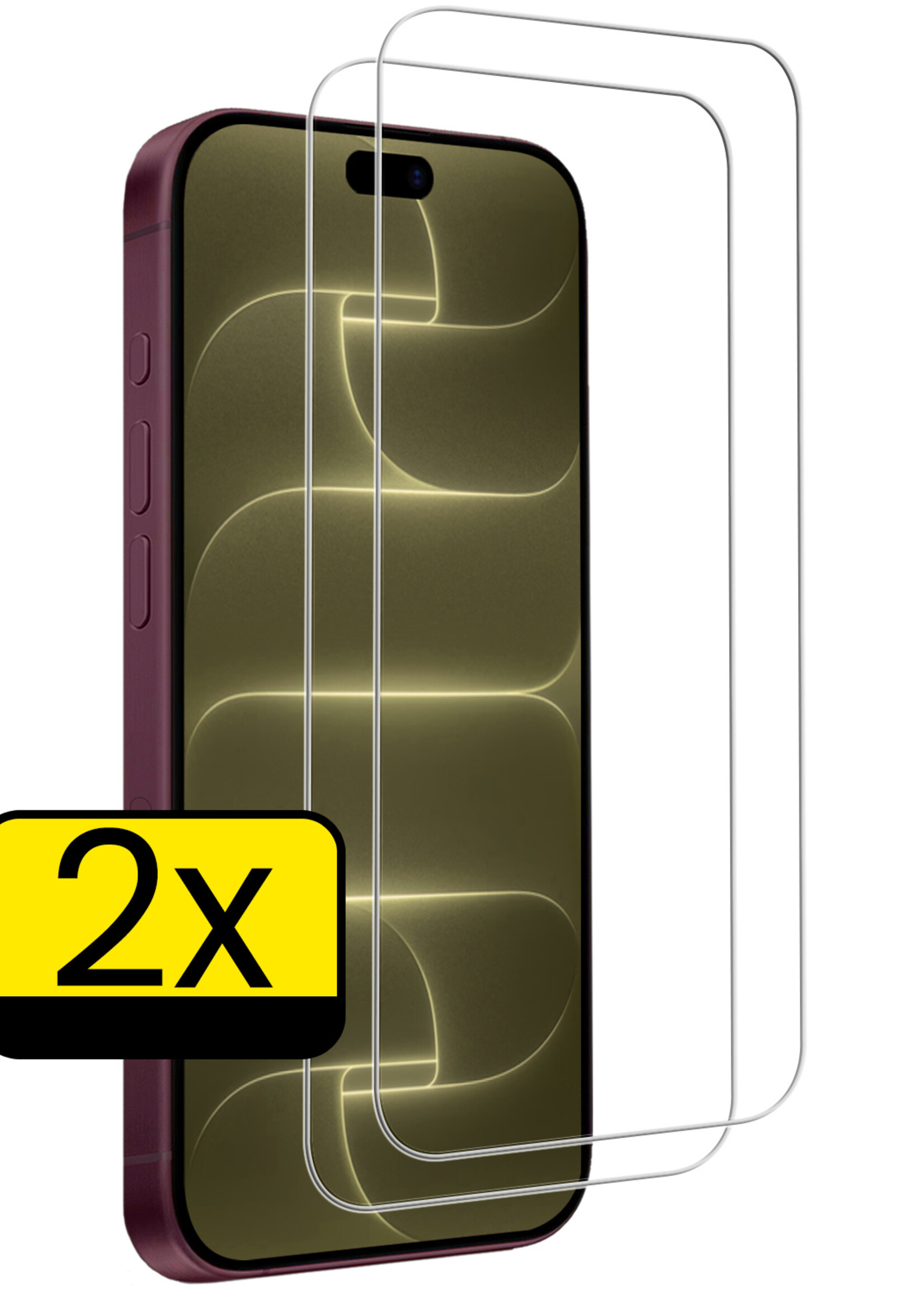 LUQ LUQ iPhone 18 Pro Max Screenprotector Glas Met Dichte Notch - 2 PACK