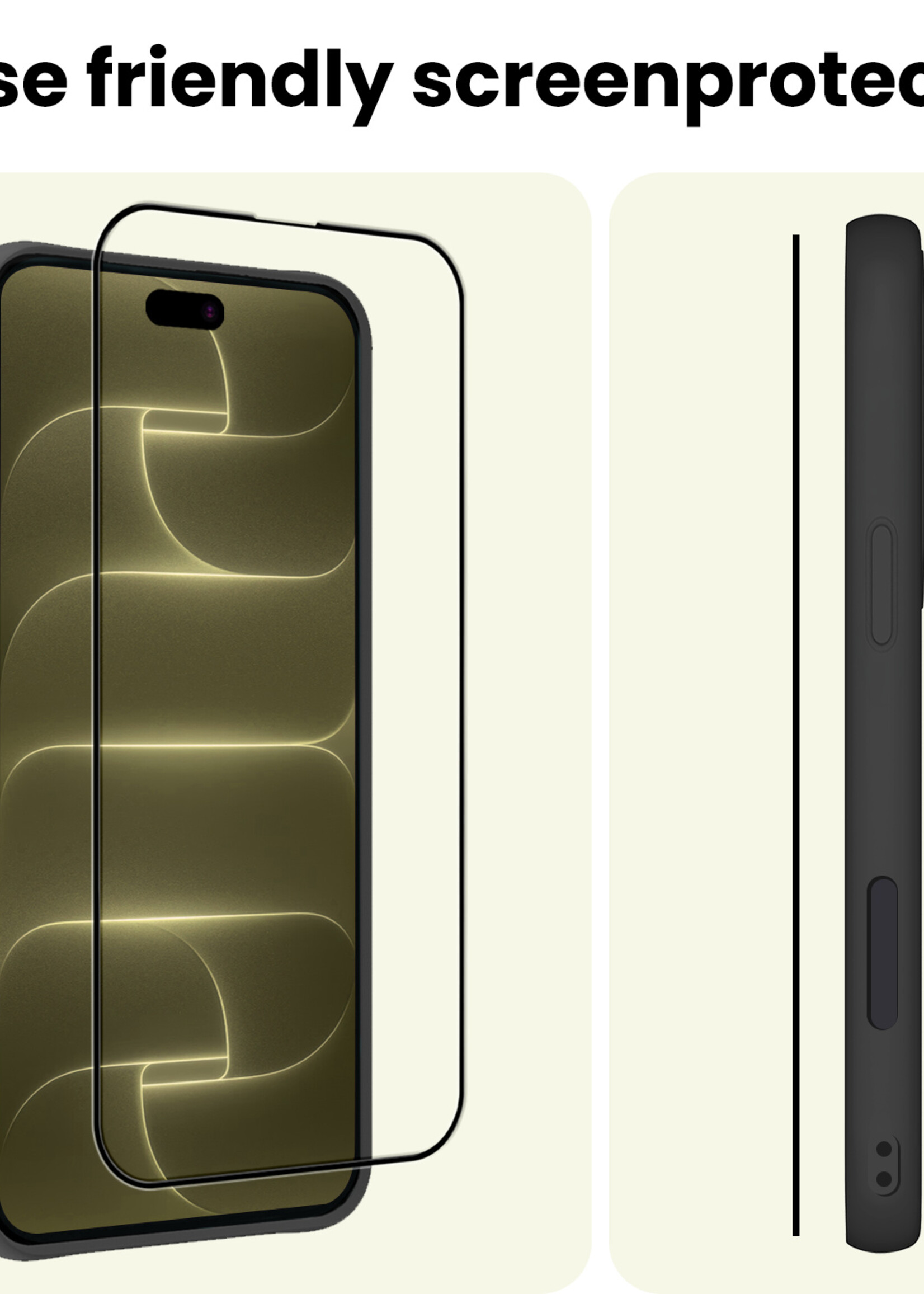 LUQ LUQ iPhone 18 Pro Max Screenprotector Glas Full Cover 2D