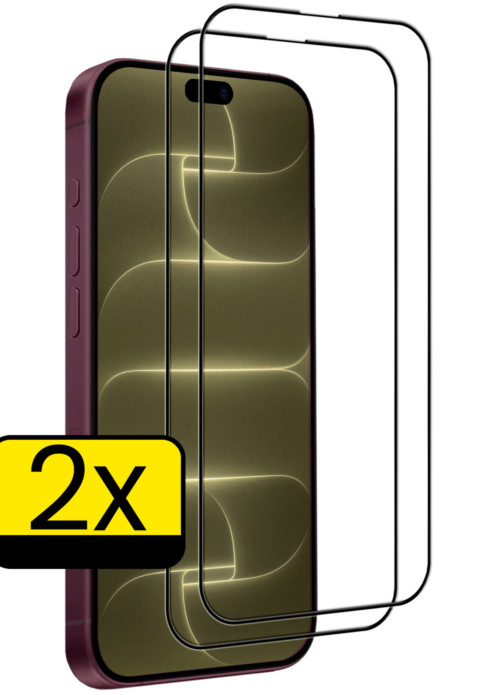LUQ LUQ iPhone 18 Pro Max Screenprotector Glas Full Cover 2D - 2 PACK