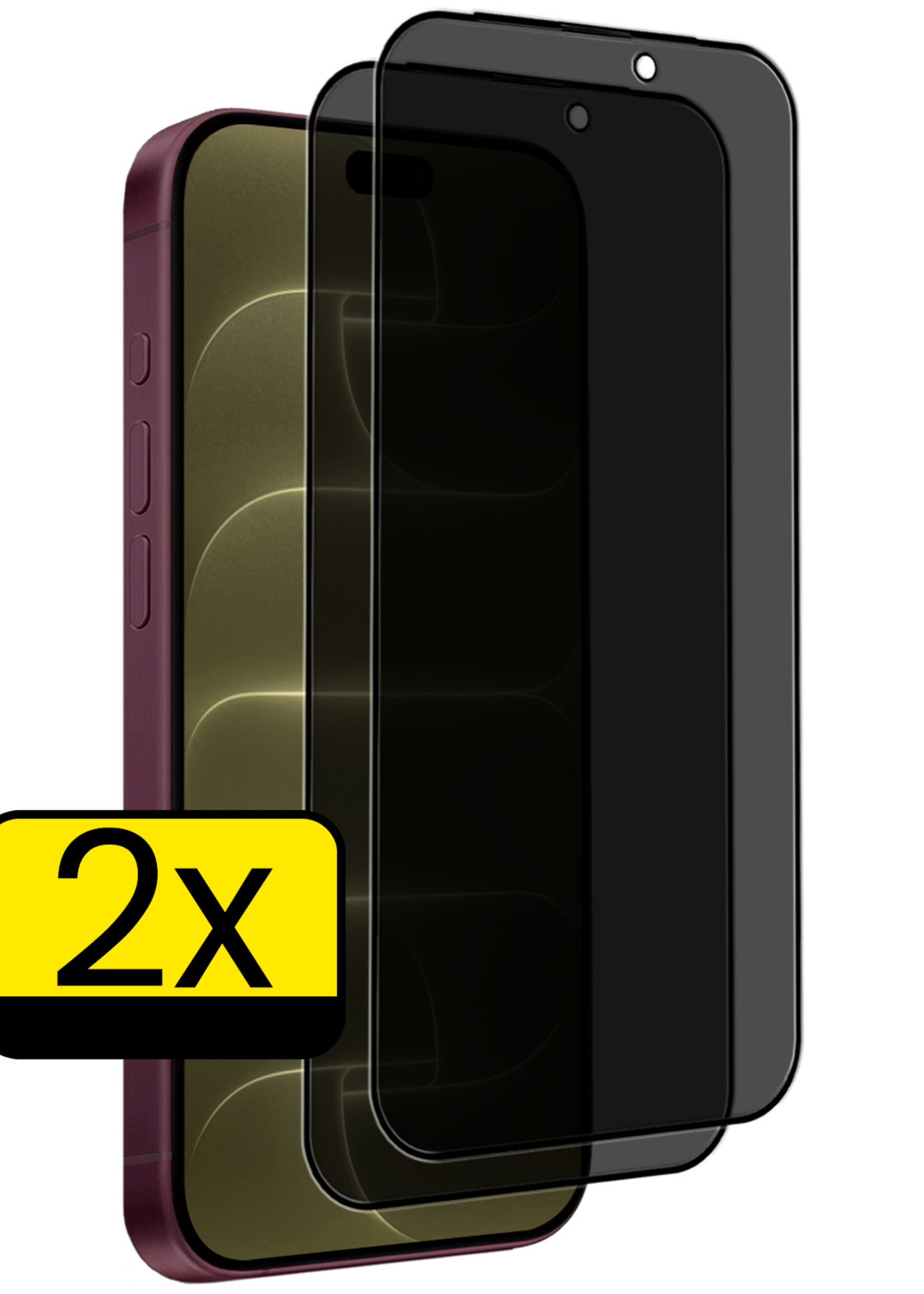LUQ LUQ iPhone 18 Pro Screenprotector Glas Privacy - 2 PACK