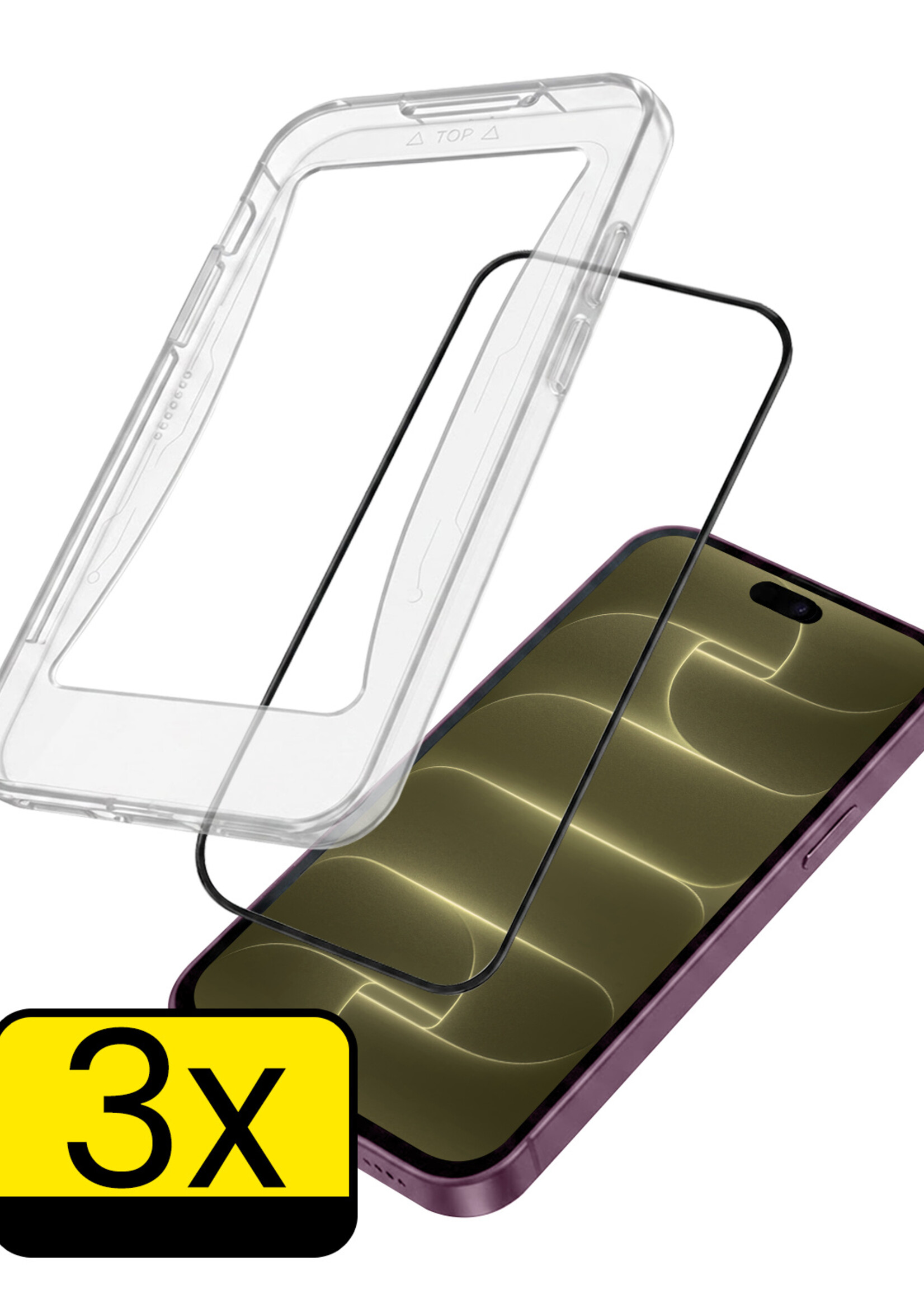 LUQ LUQ iPhone 18 Pro Max Hybrid Screenprotector - 3 PACK