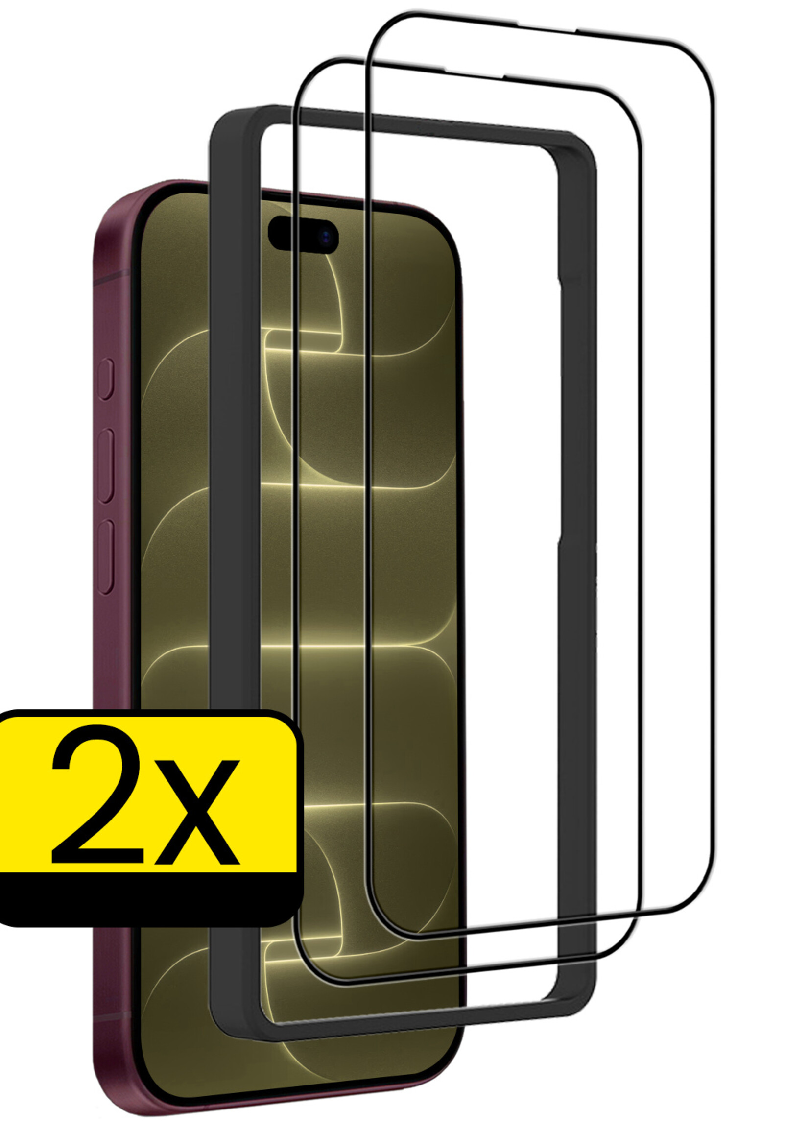 LUQ LUQ iPhone 18 Pro Max Screenprotector Met Installieframe - 2 PACK