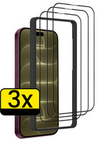 LUQ LUQ iPhone 18 Pro Max Screenprotector Met Installieframe - 3 PACK