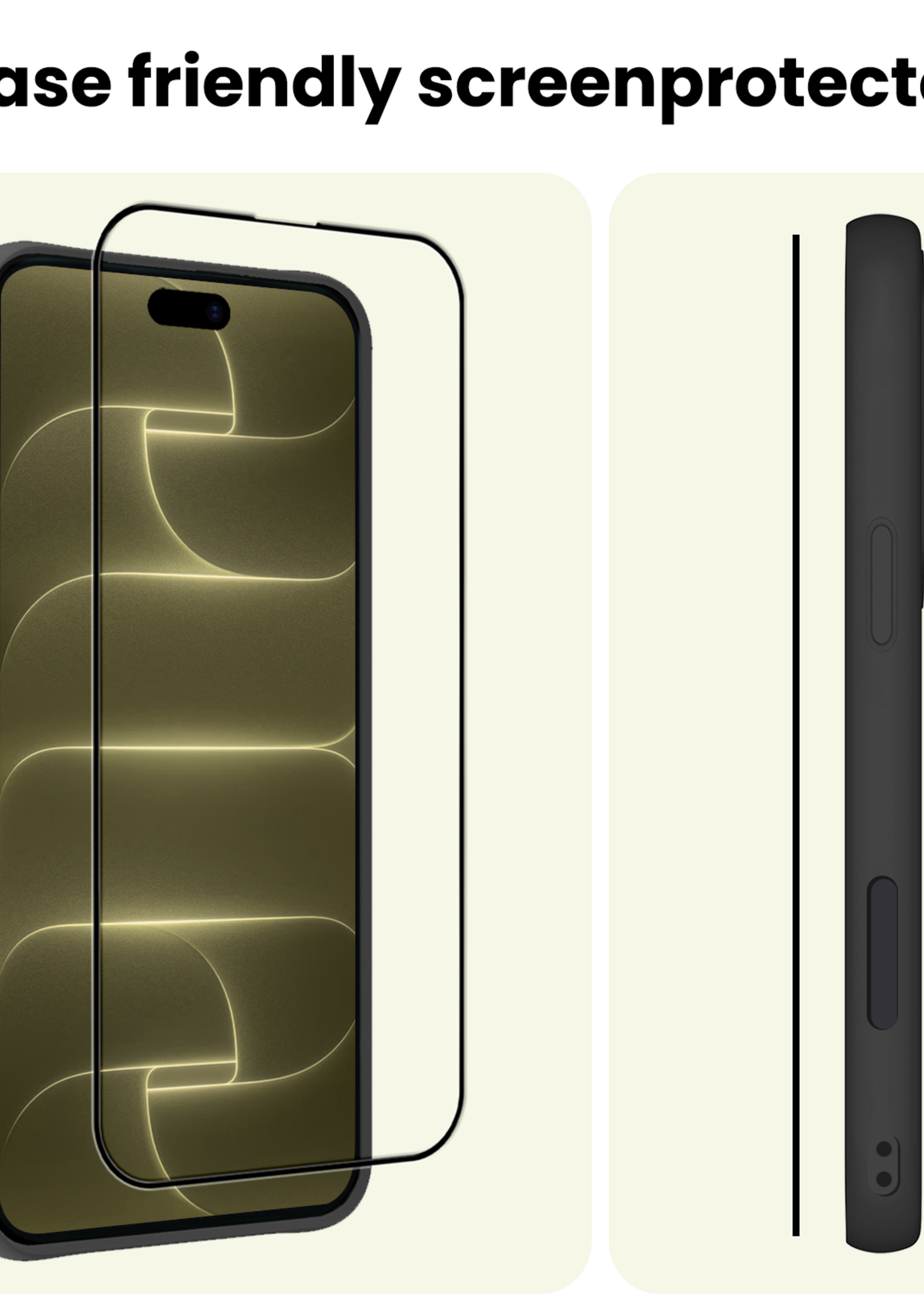 LUQ LUQ iPhone 18 Pro Max Screenprotector Met Installieframe - 3 PACK