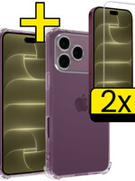 LUQ LUQ iPhone 18 Pro Max Hoesje Shockproof Met 2x Screenprotector Met Dichte Notch