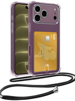 LUQ LUQ iPhone 18 Pro Hoesje Pashouder met Koord