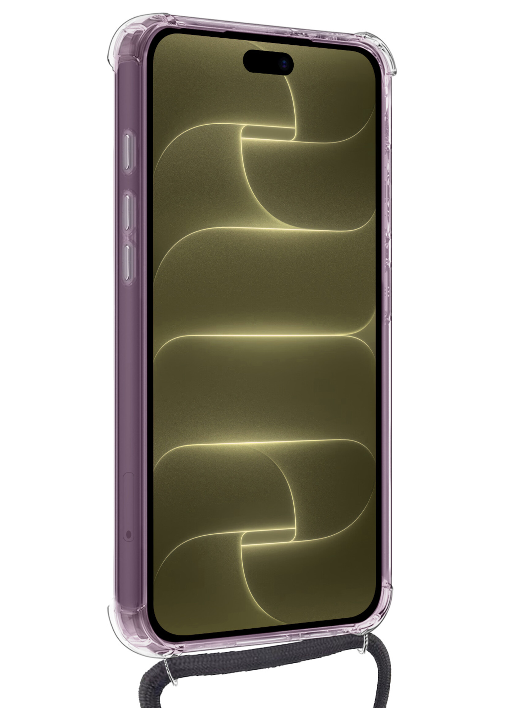 LUQ LUQ iPhone 18 Pro Hoesje Pashouder met Koord