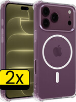 LUQ LUQ iPhone 18 Pro Max Magsafe Hoesje - Transparant - 2 PACK