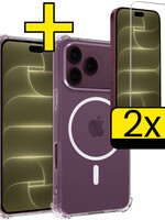 LUQ LUQ iPhone 18 Pro Max Magsafe Hoesje Transparant Met 2x Screenprotector
