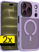 LUQ LUQ iPhone 18 Pro Magsafe Hoesje - Lila - 2 PACK