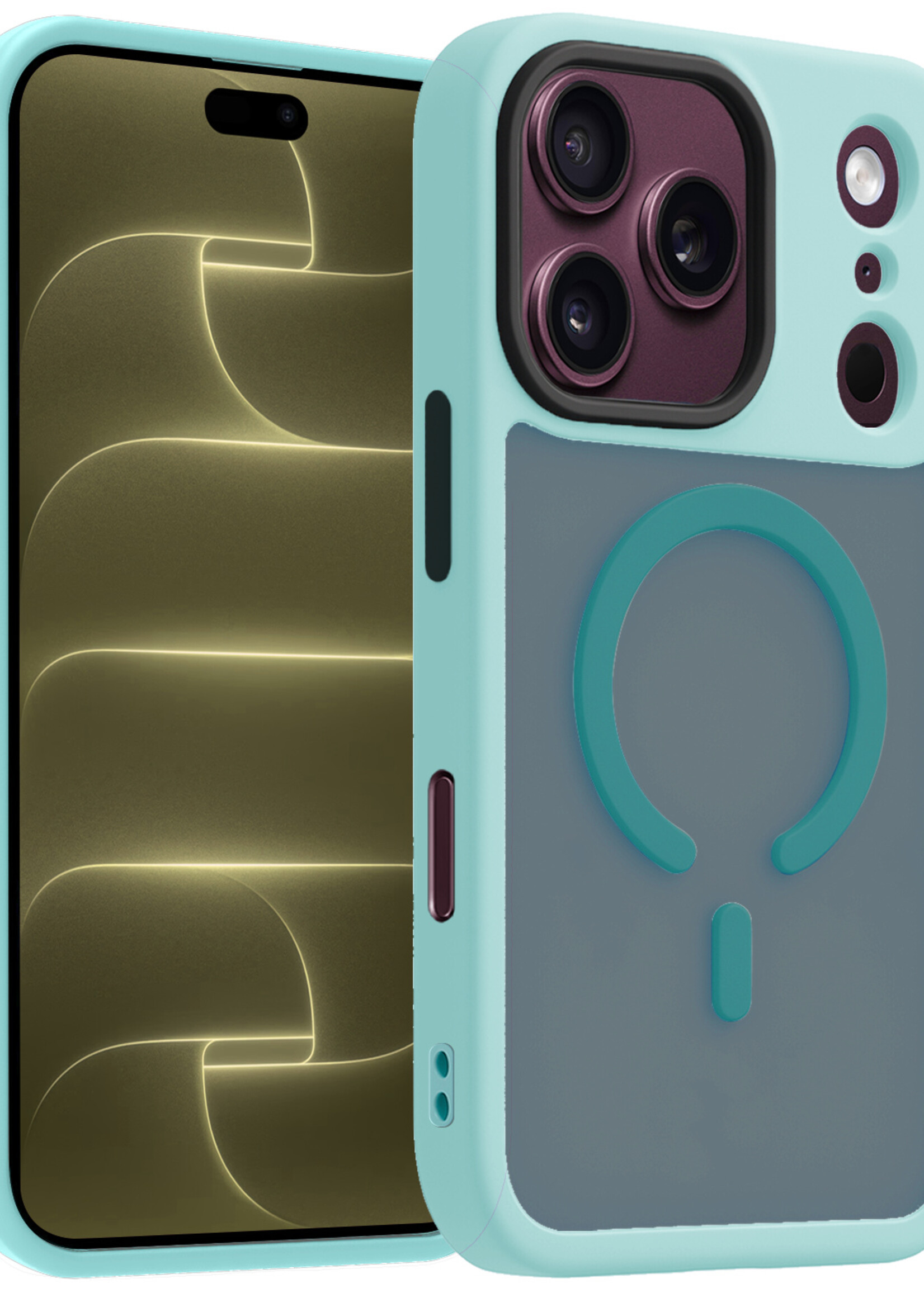 LUQ LUQ iPhone 18 Pro Max Magsafe Hoesje - Lichtblauw