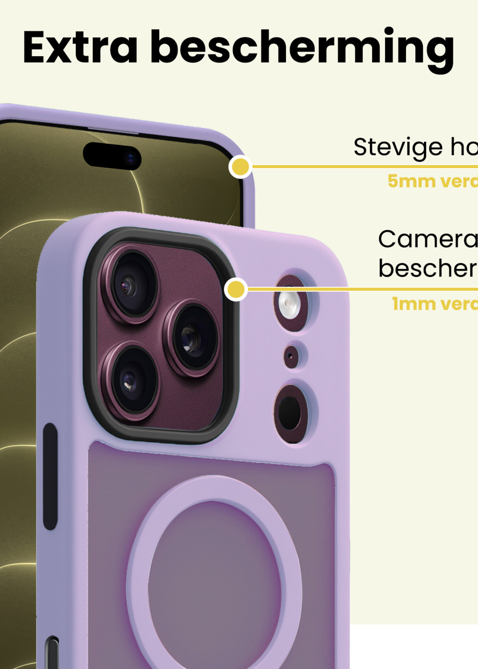 LUQ LUQ iPhone 18 Pro Max Magsafe Hoesje - Lila