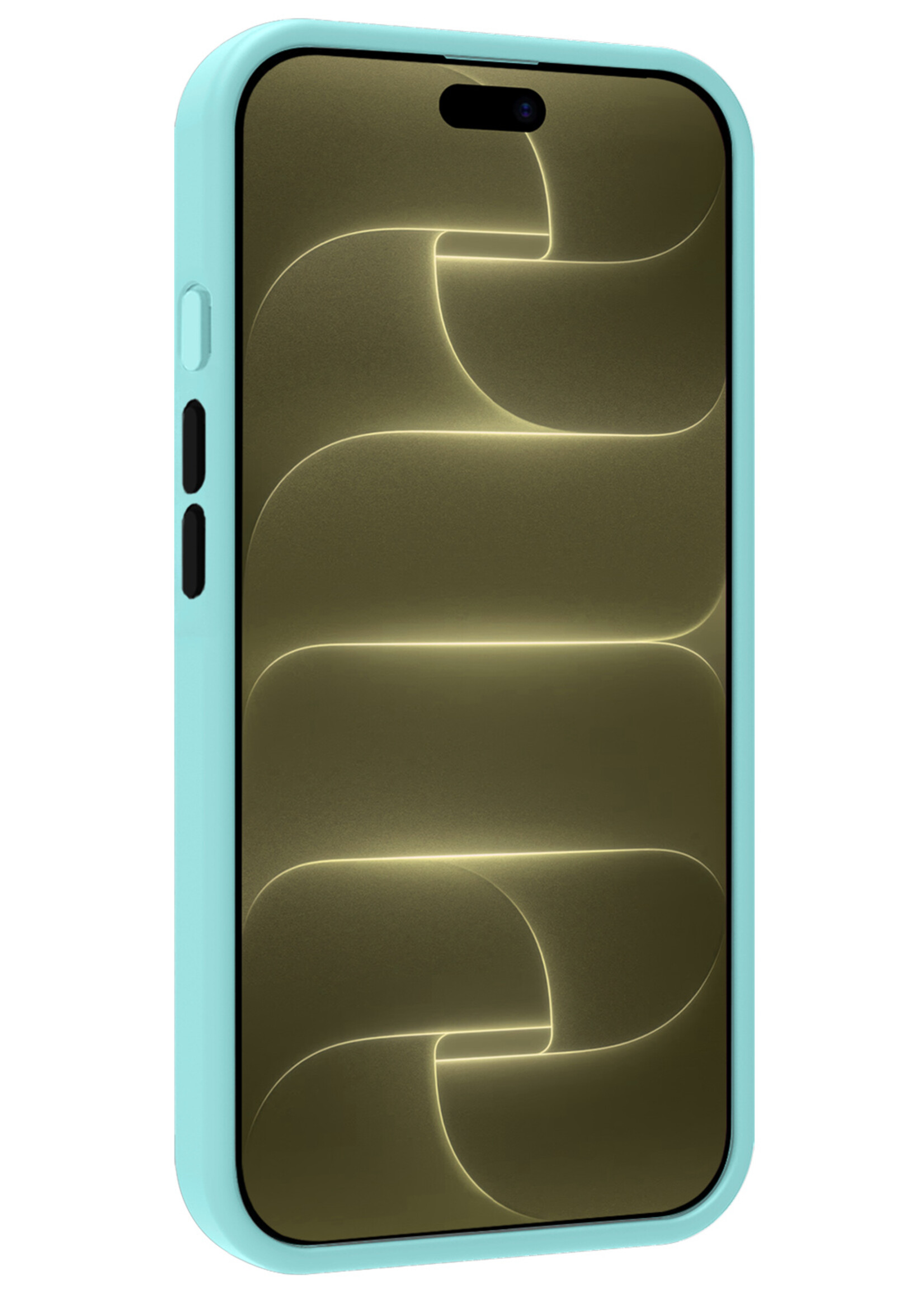 LUQ LUQ iPhone 18 Pro Max Magsafe Hoesje Lichtblauw Met 2x Screenprotector