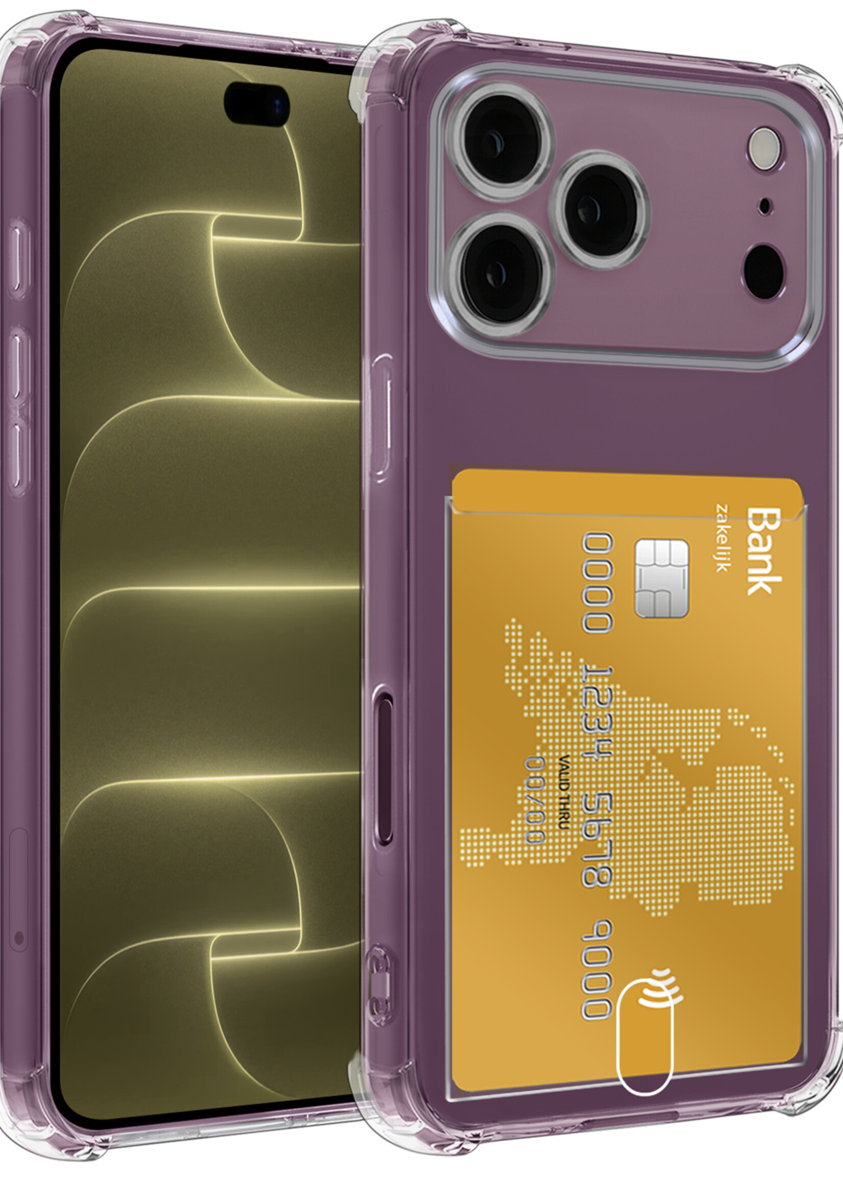 LUQ LUQ iPhone 18 Pro Hoesje Pashouder