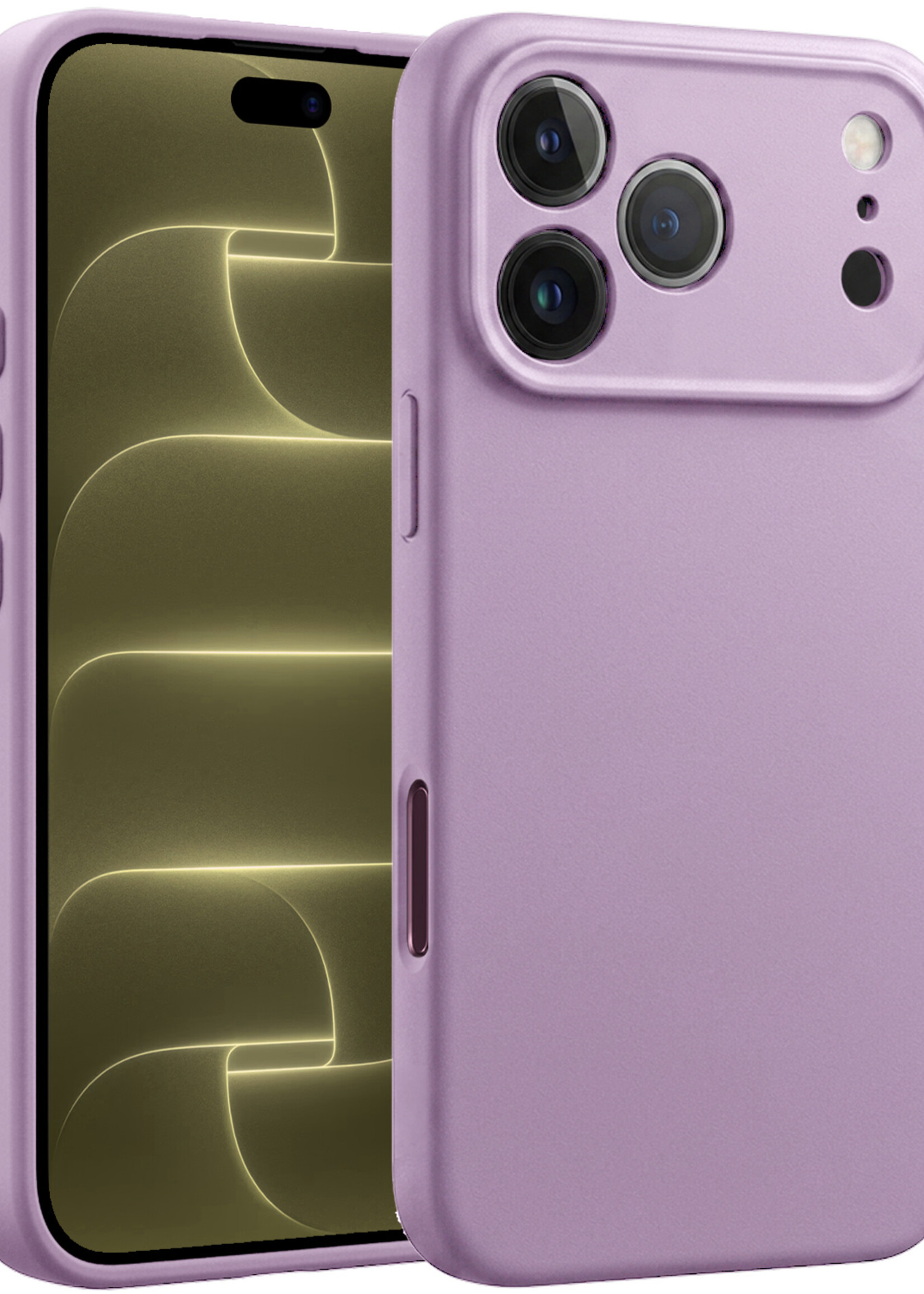 LUQ LUQ iPhone 18 Pro Hoesje Siliconen - Lila