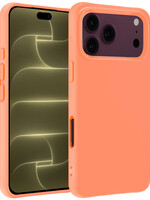 LUQ LUQ iPhone 18 Pro Hoesje Siliconen - Perzik