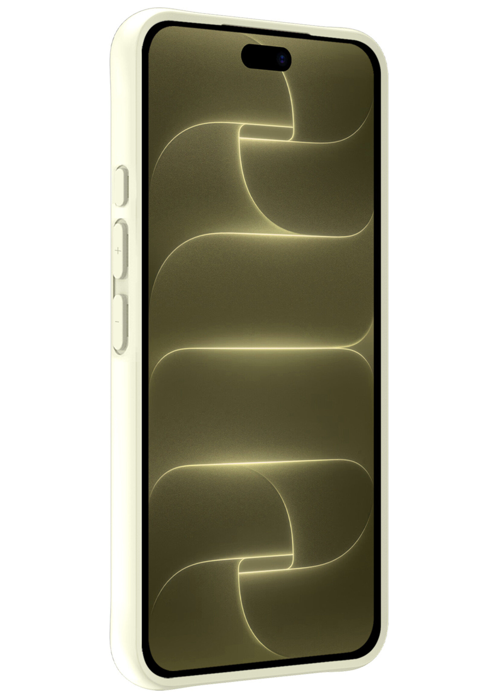 LUQ LUQ iPhone 18 Pro Hoesje Siliconen - Wit