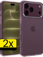 LUQ LUQ iPhone 18 Pro Hoesje Siliconen - Transparant - 2 PACK