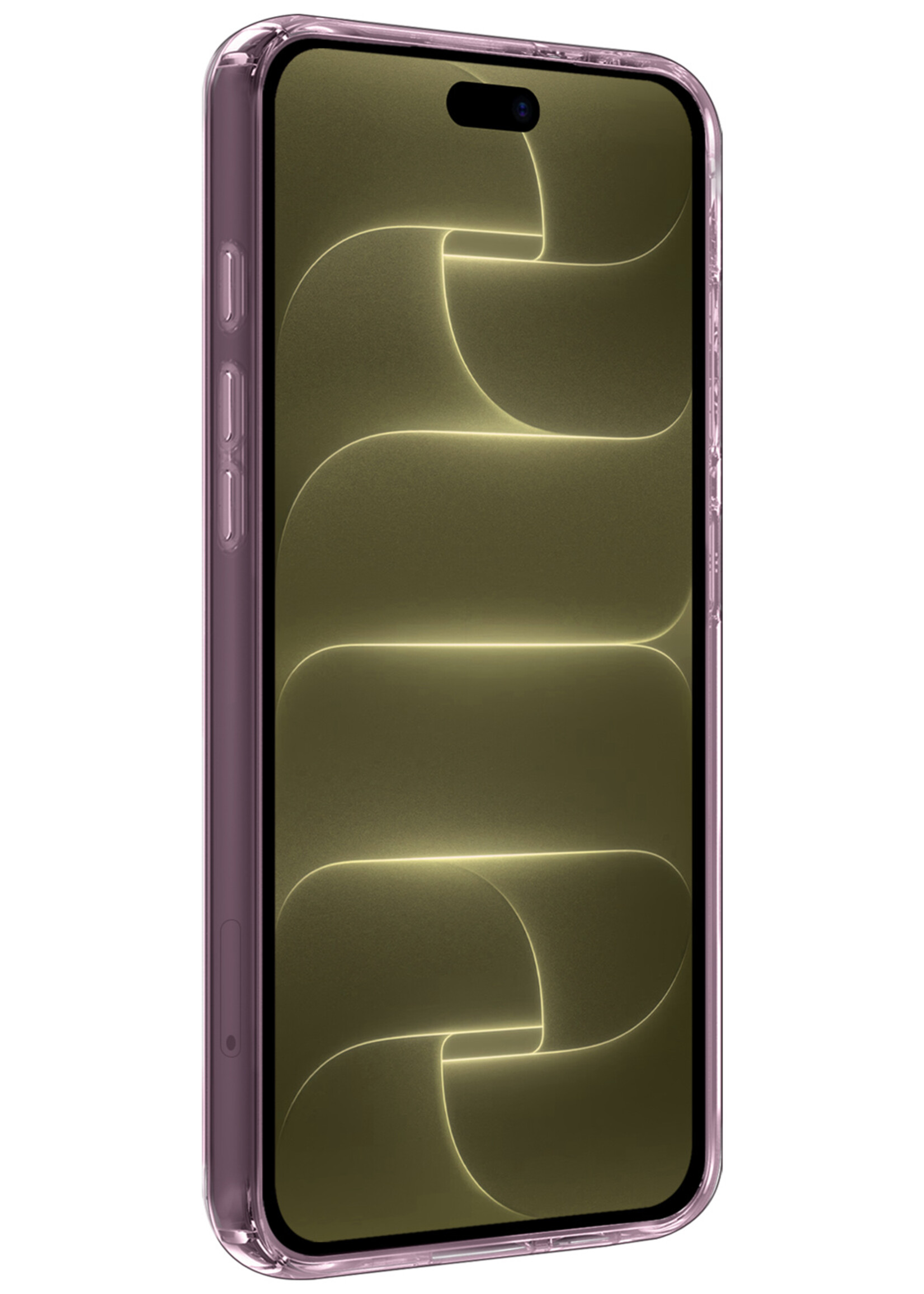LUQ LUQ iPhone 18 Pro Hoesje Siliconen Met 2x Screenprotector Met Dichte Notch - Transparant