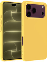 LUQ LUQ iPhone 18 Pro Max Hoesje Siliconen - Geel